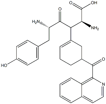 tyrosyl 1,2,3,4-tetrahydro-3-isoquinolinecarbonyl-phenylalanine 구조식 이미지