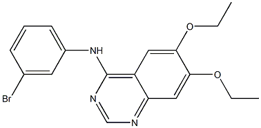 4-(3-bromoanilino)-6,7-diethoxyquinazoline Structure