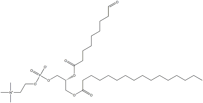 1-palmitoyl-2-(9-oxononanoyl)-sn-glycero-3-phosphocholine 구조식 이미지