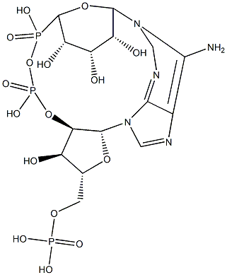 1-(5-phosphoribosyl)-2'-phosphoadenosine 5'-phosphate cyclic anhydride Structure