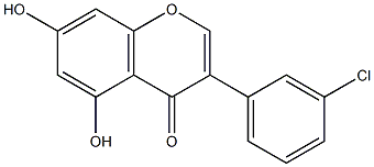 3'-chloro-5,7-dihydroxyisoflavone Structure