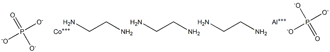 tris(ethylenediamine)cobalt(III) aluminum phosphate 구조식 이미지