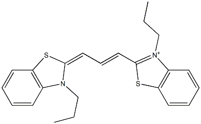 3,3'-dipropylthiacarbocyanine Structure