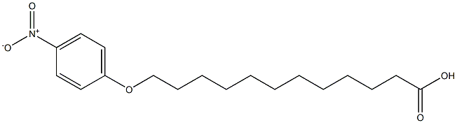 p-nitrophenoxydodecanoic acid Structure