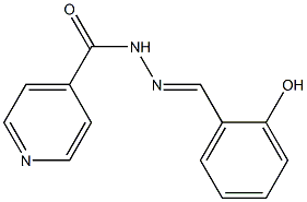 salicylaldehyde isonicotinoyl hydrazone Structure