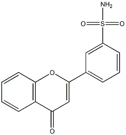 flavone-3'-sulfonamide Structure