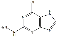 2-hydrazinohypoxanthine 구조식 이미지