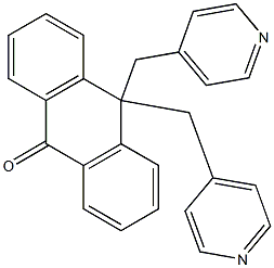 10,10-bis(4-pyridinylmethyl)-9(10H)-anthracenone Structure