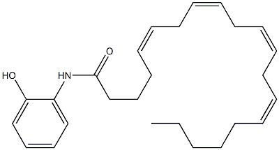 N-(2-hydroxyphenyl)arachidonamide 구조식 이미지