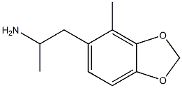 1-(4-methyl-1,3-benzodioxol-5-yl)-2-aminopropane 구조식 이미지