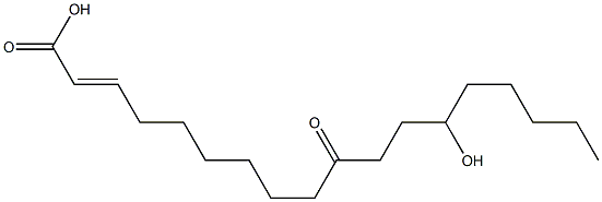 13-hydroxy-10-oxooctadecenoic acid 구조식 이미지