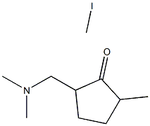 3-methyl-2-oxo-1-dimethylaminomethylcyclopentane methiodide Structure