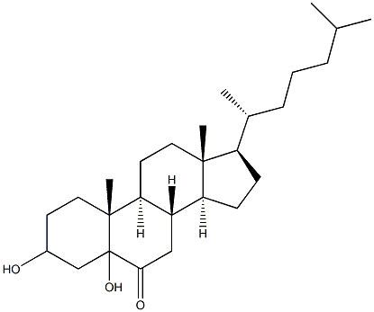 5-hydroxy-6-ketocholestanol 구조식 이미지