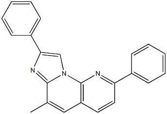 6-methyl-2,8-diphenylimidazo(1,2-a)(1,8)naphthyridine Structure