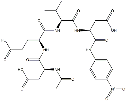 acetyl-aspartyl-glutamyl-valyl-aspartic acid p-nitroanilide 구조식 이미지