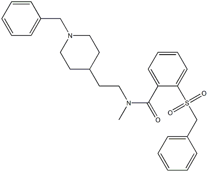 1-benzyl-4-(N-methyl-N-((phenylmethylsulfonyl)phenylcarbonyl)aminoethyl)piperidine Structure