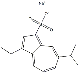 sodium 3-ethyl-7-isopropyl-1-azulenesulfonate 구조식 이미지