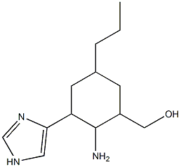 2-amino-3-(1H-imidazol-4(5)-yl)propyl cyclohexylmethyl ether Structure