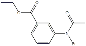 3-bromoacetylamino benzoic acid ethyl ester Structure
