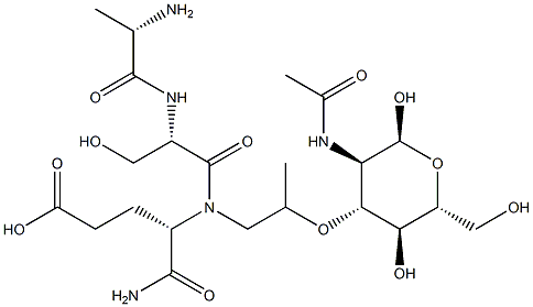 N-acetylmuramyl-alanyl-seryl-isoglutamine Structure