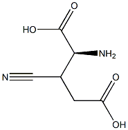 beta-cyanoglutamic acid 구조식 이미지