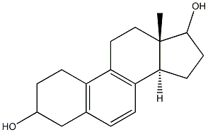 estra-5(10),6,8-triene-3,17-diol 구조식 이미지