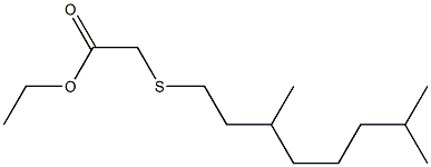 ethyl (3,7-dimethyloctylthio)acetate 구조식 이미지