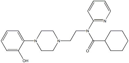 N-(2-(4-(2-hydroxyphenyl)-1-piperazinyl)ethyl)-N-(2-pyridinyl)cyclohexanecarboxamide Structure