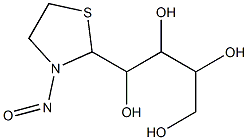 2-(1,2,3,4-TETRAHYDROXYBUTYL)-N-NITROSOTHIAZOLIDINE Structure