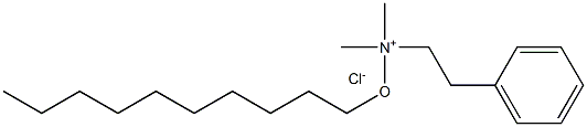 BENZYLDIMETHYLDECYLOXYMETHYLAMMONIUMCHLORIDE Structure