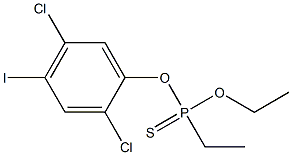 O-(2,5-DICHLORO-4-IODOPHENYL)O-ETHYLETHYLPHOSPHONOTHIONATE Structure