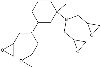 N,N,N',N'-TETRAGLYCIDYL-1,3-BISAMINOMETHYLCYCLOHEXANE 구조식 이미지