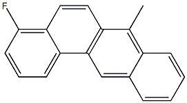 4-FLUORO-7-METHYLBENZANTHRACENE 구조식 이미지