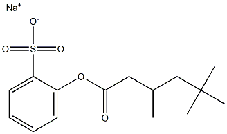 SODIUM3,5,5-TRIMETHYLHEXANOYLOXYBENZENESULPHONATE Structure
