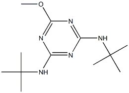 2-METHOXY-4,6-BIS(TERT-BUTYLAMINO)-S-TRIAZINE Structure