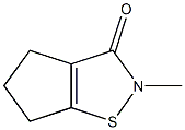 3,4,5,6-TETRAHYDRO-2-METHYL-2H-CYCLOPENTA(D)-1,2-THIAZOL-3-ONE Structure