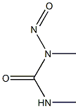 DIMETHYLNITROSOUREA 구조식 이미지