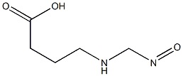 NITROSOMETHYL-3-CARBOXYPROPYLAMINE Structure