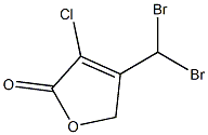 3-CHLORO-4-(DIBROMOMETHYL)-2(5H)-FURANONE Structure