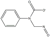 NITROSOMETHYLPHENYLCARBAMATE 구조식 이미지