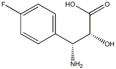 (2R,3R)-3-Amino-3-(4-fluoro-phenyl)-2-hydroxy-propanoic acid 구조식 이미지