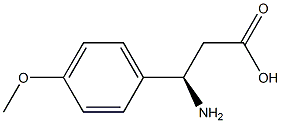 (R)-3-Amino-3-(4-methoxy-phenyl)-propanoic acid 구조식 이미지