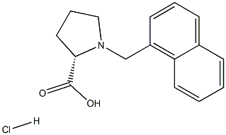 (R)-alpha-(1-Naphthalenylmethyl)-proline hydrochloride 구조식 이미지