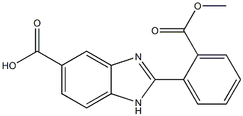 2-(2-Methoxycarbonylphenyl)-1H-benzimidazole-5-carboxylic acid Structure