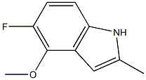 5-Fluoro-4-methoxy-2-methyl-1H-indole Structure