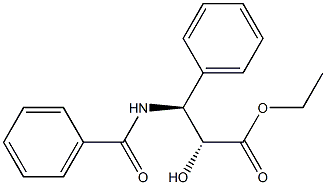 (2R,3S)-N-benzoyl-3-Phenylisoserine Ethyl Ester Structure