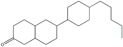 6-(4-pentylcyclohexyl)-octahydronaphthalen-2-one 구조식 이미지