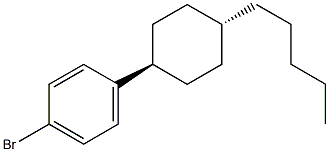 4-(trans-4-pentylcyclohexyl)bromobenzene Structure