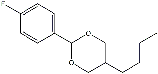 5-Butyl-2-(4-fluorophenyl)-1,3-dioxane Structure
