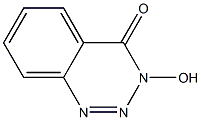 3-Hydroxy-1,2,3-benzotruazin-4(3H)-one 구조식 이미지